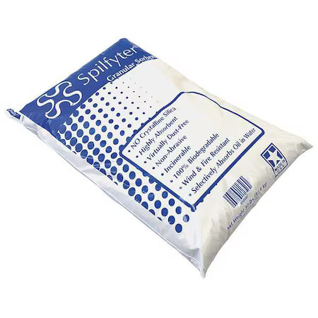 Spilfyter 888002 Loose Sorbent, 5 Gal Absorbed Per Package, 31 Lb Bag, Granular