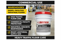 Betco Crete Rx Stain Defense Concrete Sealer 640 Oz Commercial 16720500