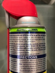 (2-Pk) WD-40 CONTACT CLEANER Dirt Oil Residue ~ Motors Circuits Generators Parts