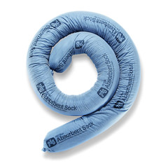 New Blue Absorbent Sock Heavy Sock Forms Barrier & Prevents Spills from Spreadi