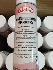 Claire 1001 17 oz Aerosol Spray Q Disinfectant – Country Fresh Scent (12/CT) New
