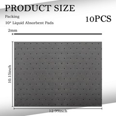 High Absorbency Microfiber Polypropylene Absorbing Pads Oil Spill Mat 10”x13”
