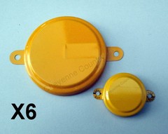 2″ & 3/4″ Metal Capseal Yellow Package of 6