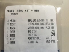 76262 SEAL KIT FOR CAT PUMP 67DX39G1 And DXPW60605 Pressure Pump, 67DX391l