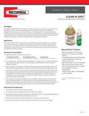 Rectorseal Clean-N-Safe 83780 Coil Cleaner, 20 Fl Oz (Pack of 1), Light Straw