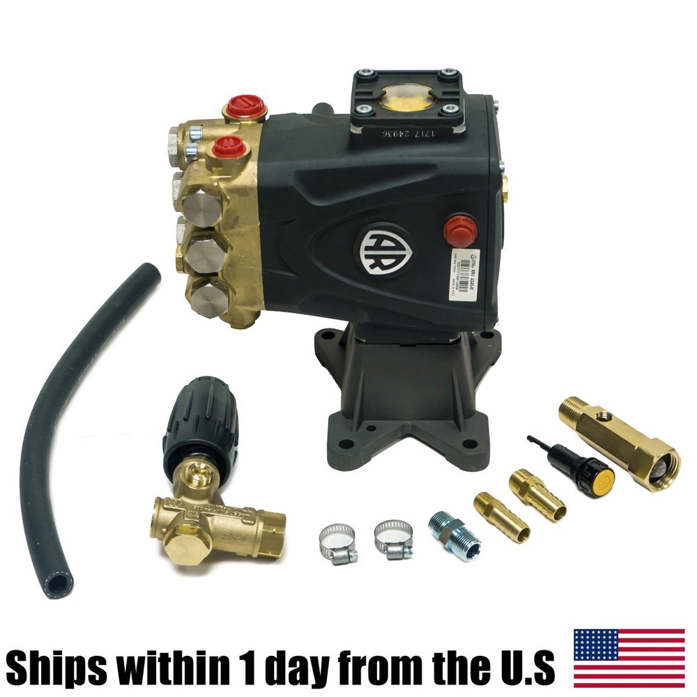 4000 PSI RRV4G40D-F24 AR POWER PRESSURE WASHER Water PUMP & VRT3 Unloader