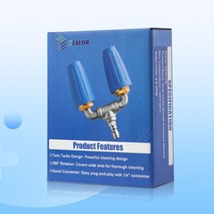 EZALOR Dual Turbo Nozzle Pressure Washer, 360°Rotating 1/4 inch