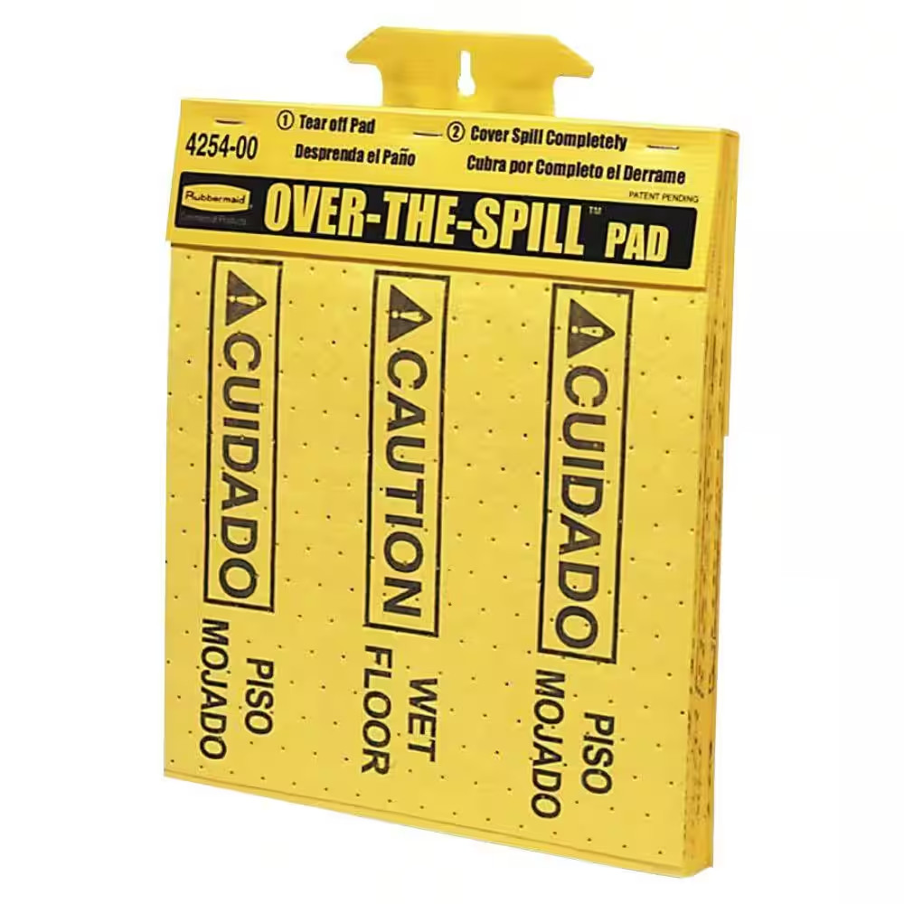 16.5 In. X 14 In. Polypropylene Bilingual Over-The-Spill Pad Tablet