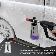 Raincovo Foam Cannon Wide Mouth for Pressure Washer, Thick Snow Lance…