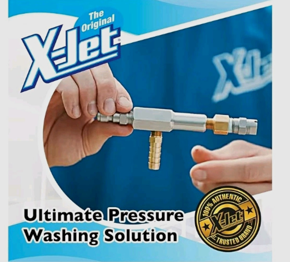 X-Jet Pressure Washer Chemical Injector Nozzle Attachment Up to 40 ft+