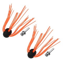 Aluminum Chimney Power Brush, Rotary Sweep Brush 2pcs Orange