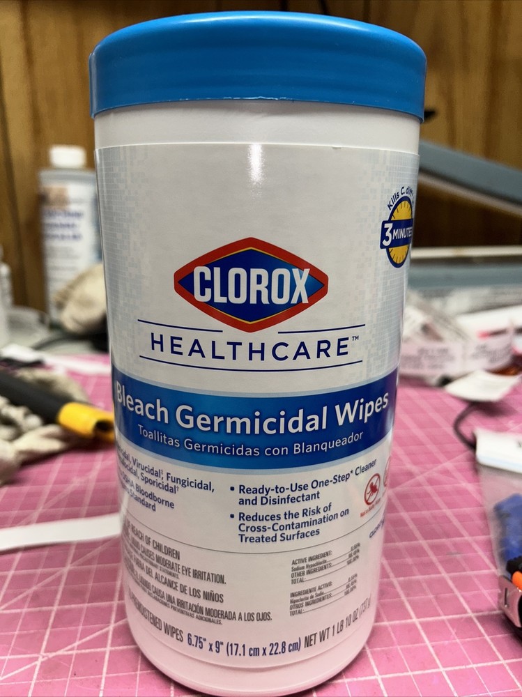Clorox Healthcare 35309 Wipes 70 CT Per Container 6 PK. 1XEZ3 👀 GR8 BUY. 👍