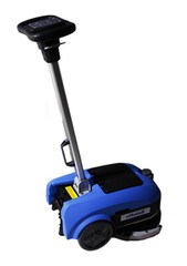 11″ 180 Deg Rotation Brush Walk Behind Floor Scrubber w/24V 12Ah Battry Powered