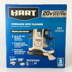 HART HPSP25B 20V Cordless Spot Cleaner Kit 4Ah Battery Charger