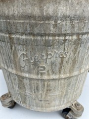 Vintage Geerpres Wringer Inc 2 Gallon Galvanized Mop Bucket Industrial Planter