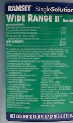 Diversey Ramsey Wide Range II Non-Acid Disinfectant Washroom Cleaner Concentrate