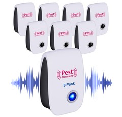 2026 Upgraded 8 Pack Ultrasonic Mouse & Pest Control Repeller 8 Pack, Blue