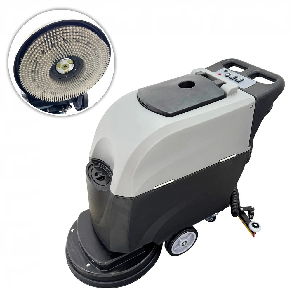 110V Commercial Automatic Floor Washing Scrubber Drying Machine 20″ Brush