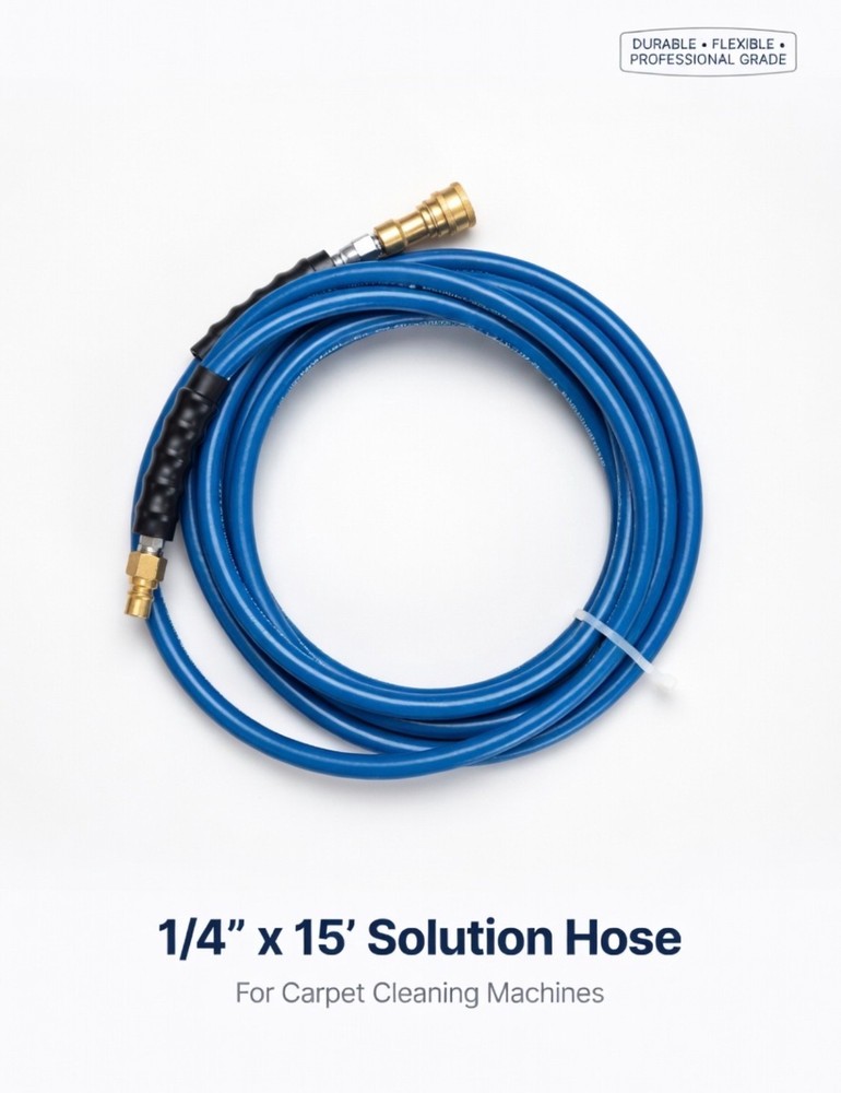 carpet cleaning JetClean America solution hose 1/4″ x 15′ 3000 PSI FREESHIPPING