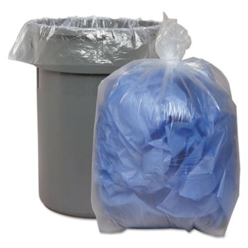Boardwalk 538_40 Low Density Can Liners 1.75 Mil Clear 60 Gal 100/ctn