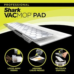 Shark Vacmop Disposable Hard Floor Pad Refills Compatible Vm252 Vm180 No-Touch