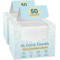 Fygrip 2 Pack of 50 count XL Disposable Face 50 Count (Pack 2), White