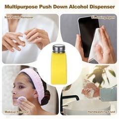 3Pcs 250ml/8.4oz Solvent Alcohol Dispenser for Acetone Cleanser, Yellow