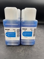 2 Pack Ecolab 1.3 L Ultra Concentrated Glass Cleaner (2 Per Case) 6100291 QC 50