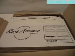 QTY=1000(4 X 250): Impact Products Rest Assured Toilet Seat Cover 25183273