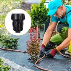 15 Pack 1/2 Inch Drip Irrigation Tubing Faucet Adapter, 3/4″ inch, Black