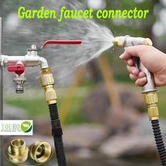 YOUHO Garden Hose Adapter Connector Heavy-Duty, Solid Brass Fittings Female t…