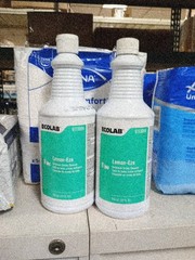 Two Bottles, ECOLAB Lemon-Eze Bathroom Creme Cleanser •. 603