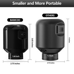BAMCOO Electric Pump for Vacuum Storage Bags Travel 02, Black