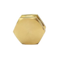 Hooshing Garden Hose End Caps Brass Cap with Washers 3/4 inches, Gold
