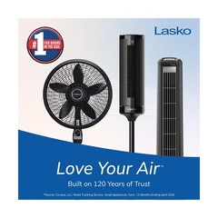 Lasko High Velocity Portable Utility Fan – Adjustable Air Mover Blower Fan fo…