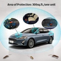 2PC Ultrasonic Rodent Repellent Under Hood Battery Car Engine Rat Mice Deterrent