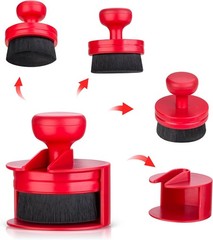 Car Tire Shine Applicator Brush with Stand, Vegan Design for Size: 1Color: Red