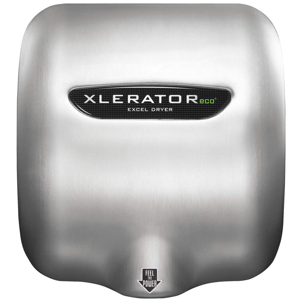 EXCEL DRYER Hand Dryer,10 sec,56 to 66 dBA,SLVR 455A96