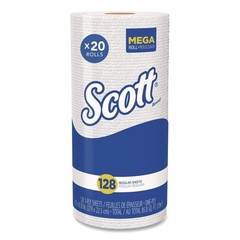 Scott 41482 1-Ply 11″ x 8.75″ Kitchen Roll Towels – White (20 Rolls/CT) New