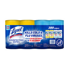 Lysol Disinfecting Cleaning Wipes, Variety Pack, 95-count, 4-pack