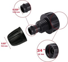 1/2 Inch 1/2" Y Hose Splitter, inch irrigation tubing connectors