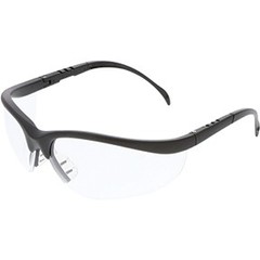 SAFETY GLASSES KLONDIKE BLK/CLR LENS – 31 Each MSW-KD110
