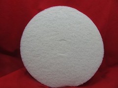 ABILITY ONE Polishing Pad, 20 In, White, PK of 5, 7910-01-0928503, White