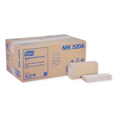 Tork MK520A 9.13 x 9.5 1-Ply Multifold Hand Towel – Natural (16/Carton) New