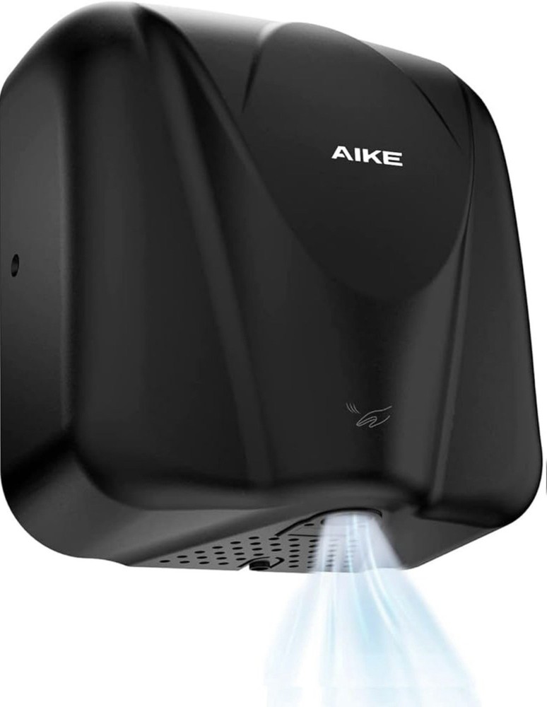 AIKE Elephant Power Commercial Hand Dryer High Speed Auto Matte Black AK2812