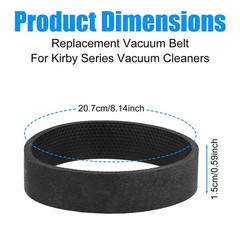PEUTIER 4pcs Vacuum Replacement Belt for Kirby, Circumference Medium, Black
