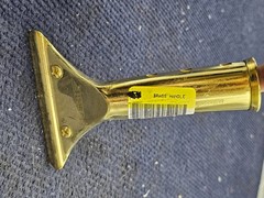 (QTY 3) Ettore Master Brass Handle Unger Brass Part Squeegee Cleaning Window
