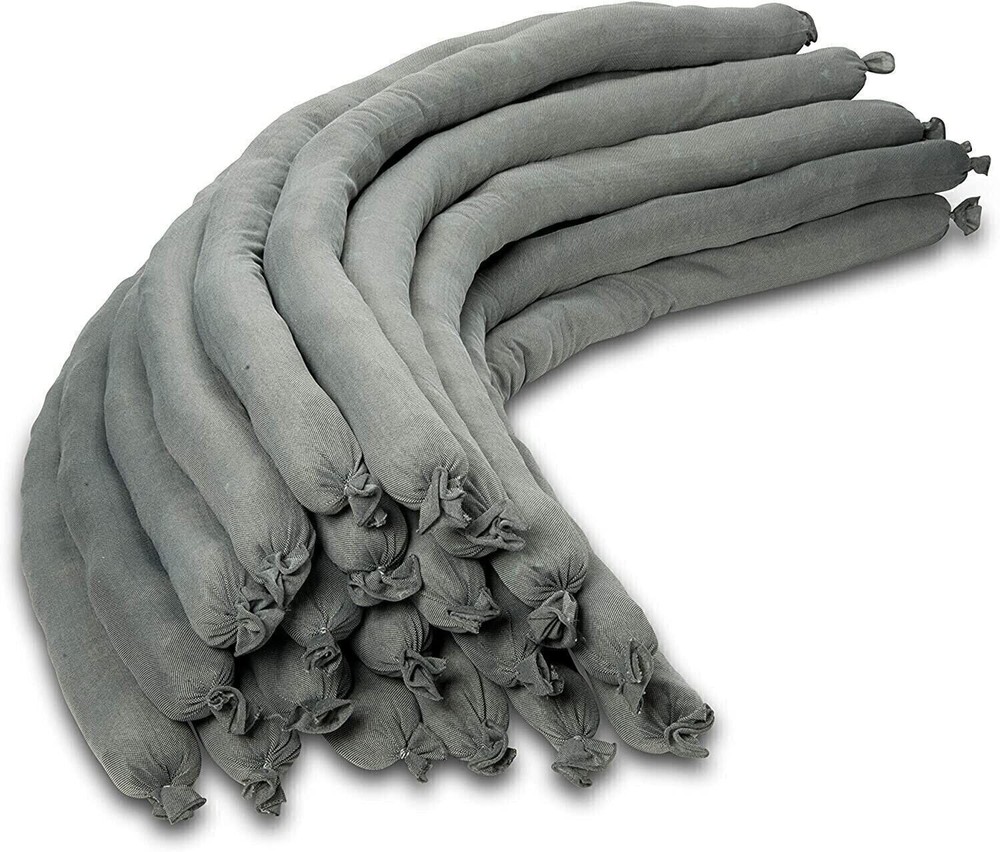 Universal Absorbent Socks – Snake for Oil and Water – 3” x 48” – Pack of 30