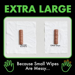 Flushable Wipes, XL Wet Wipes for at Home Use, Herbal Relief, 144 Count