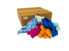 Pallet of Colored T-Shirt Rags (10 LB) – 78 Boxes – 780 LB – Free Shipping!!!